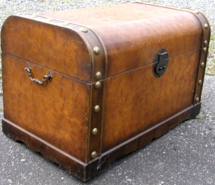leather trunk